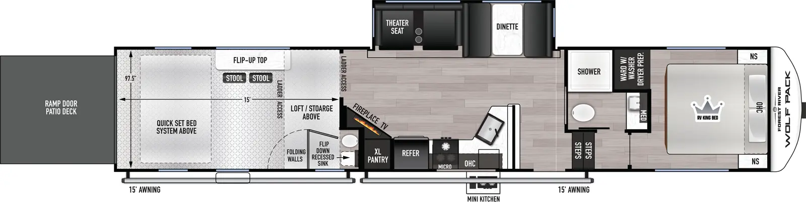 Wolf Pack 352PACK15 Floorplan